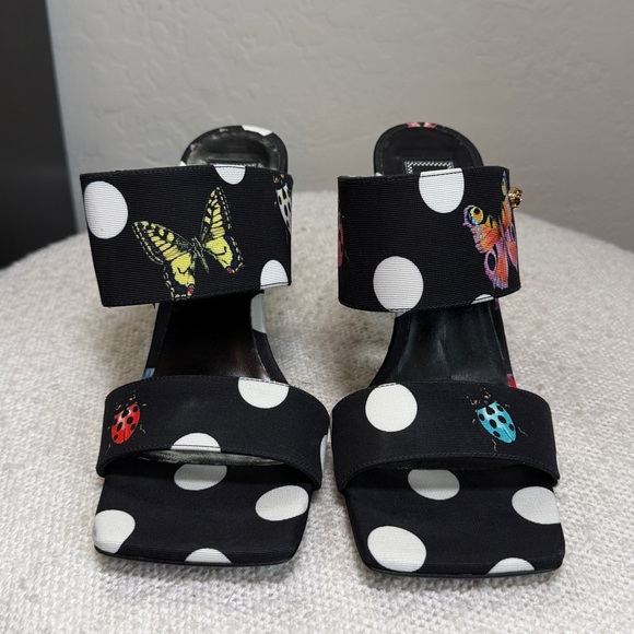 VERSACE x Dua Lipa Medusa Insignia Butterfly Slide Heel Sandal Size 37 / US 7 - Picture 3 of 8